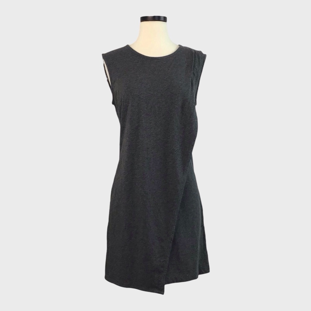 NWT‎ J Crew Gray Sleeveless Asymmetrical Knit Shift Dress